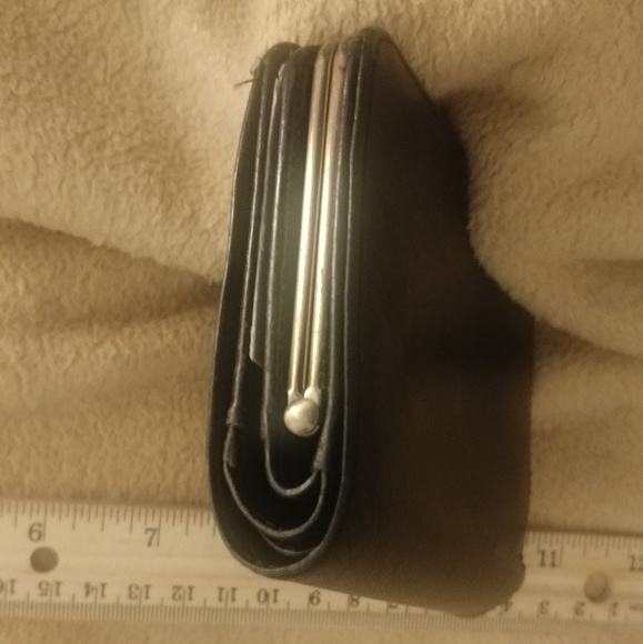 Vintage Chloe monogram black leather silver wallet - Picture 4 of 8